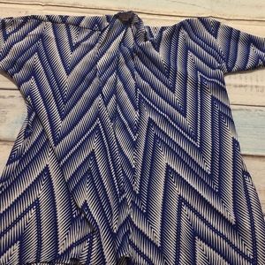 Blue + White LuLaRoe Bianca
